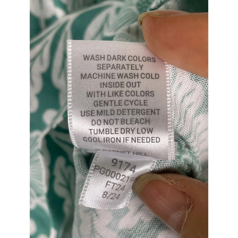 Garnet Hill pant measurements organic